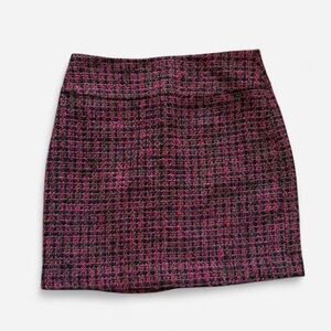 Pink Tweed Skirt - Size 4